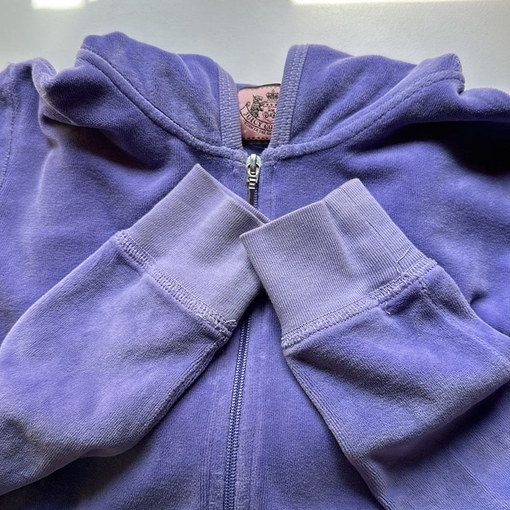 SOLD ^ Juicy Couture • Lavender Classic Velour Zip Up Hoodie - Picture 9 of 9